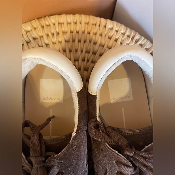 Dolce Vita Tricia Sneakers in Dk Brown Suede Chunky Retro Women’s Size 7 - Picture 6 of 11